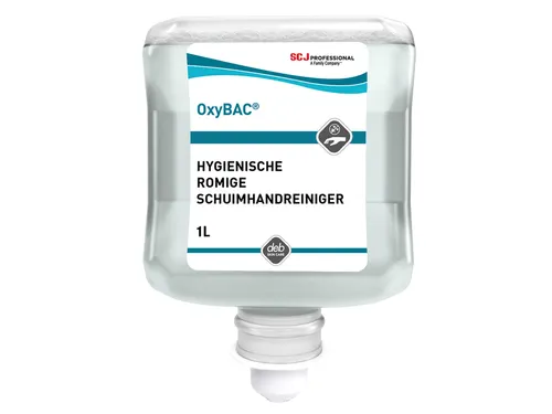 Handreiniger SCJ Oxy Bac Foam Wash antibacteriëel parfumvrij 1000ml