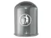 Afvalbak Staalplaat 45 Liter Ovale Opening Standaard Antraciet