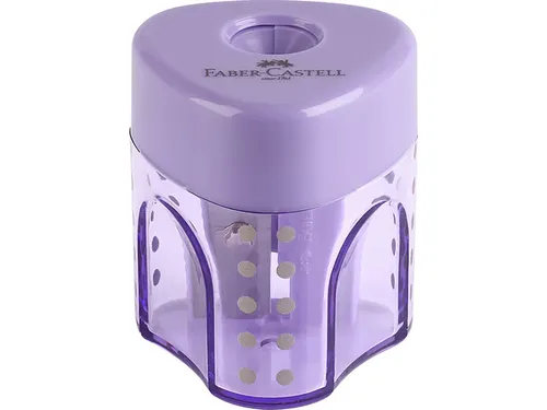 Puntenslijper Faber-Castell Grip Auto mini 2 kleuren display 24 stuks