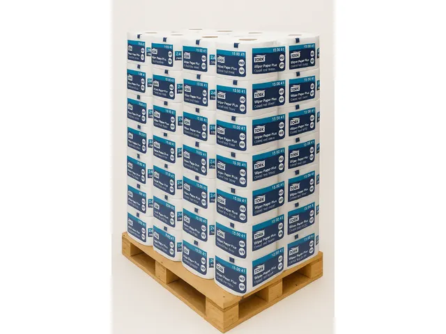 Poetsrol Tork W1 130041 2-laags 23,5cmx255m 2 rollen wit Pallet