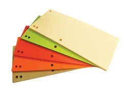 Verdeelstroken karton 1/3A4 235x105mm assorti 100 Stuks