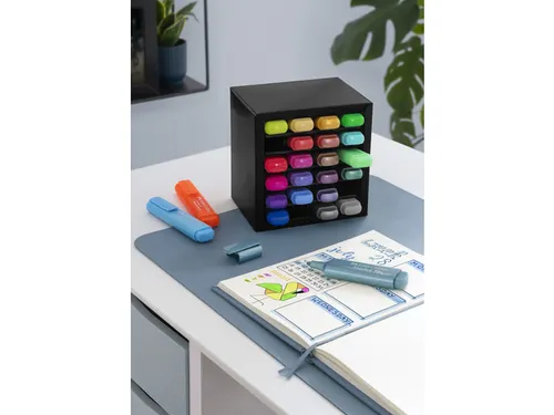 Markeerstiften Faber-Castell Deskset 24 kleuren, 7 neon, 9 pastel en 8