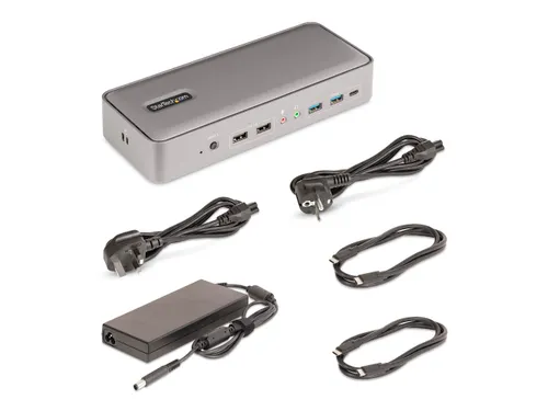 Dual-laptop USB-C KVM docking station dual 4K 60Hz DisplayPort dock