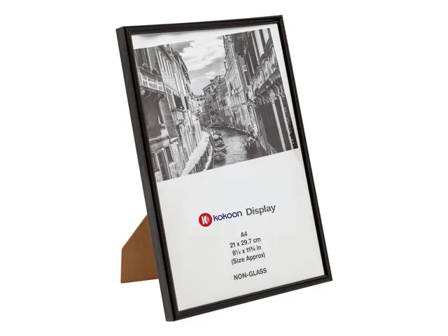 Kokoon Display fotolijst PVC Zwart A4