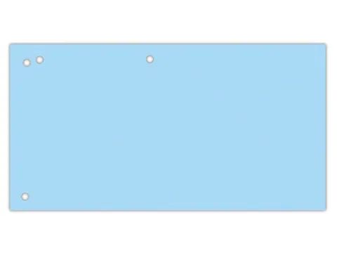 Verdeelstroken karton 1/3A4 240x105mm blauw 100 stuks