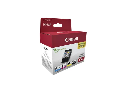 Canon CLI-581XXL Multipack Zwart + 3 Kleuren Inktcartridges