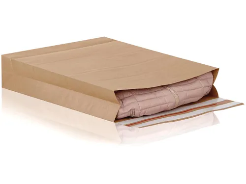 Envelop met blokbodem 400x500mm 120gr bruin zelfklevend doos 100 stuks