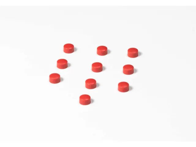 Memomagneten 10 Stuks Rood 10mm 10 stuks