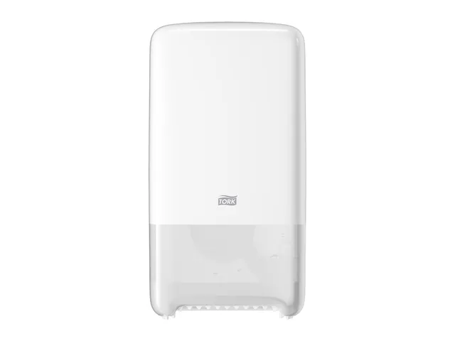 Tork 557500 T6 Toiletpapier Dispenser Twin Mid-size Elevation Wit