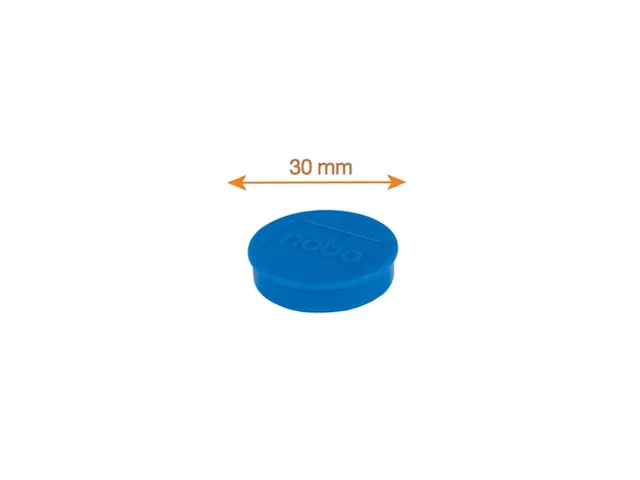 Magneet Nobo 30mm blauw 4 stuks