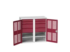 universele kast,HxBxD 1000x1050x550mm,2xStalen bodem,8lade(n)