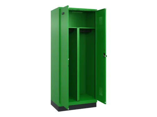 PBM-locker,HxBxD 1950x800x500mm,2vak,vak B 400mm,draaigrendel