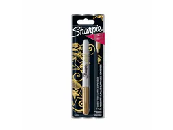 Viltstift Sharpie Fijne punt rond 0.9mm Metallic Goud op blister
