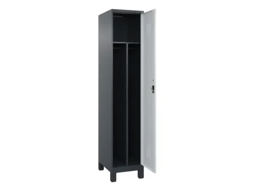 locker voor scheiding van kleding,HxBxD 1950x400x500mm,1vak