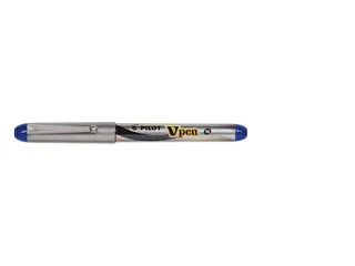 Vulpen Pilot V pen Zilver Medium punt Inktkleur Blauw - 3