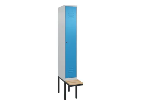 locker met bank,HxBxD 2120x300x815mm,1vak,vak B 300mm,cil.-slot