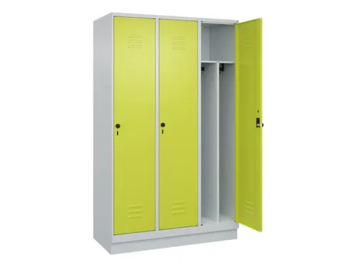locker voor scheiding van kleding,HxBxD 1950x1200x500mm,3vak