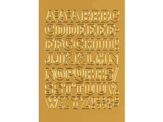 Etiket Herma 4183 12mm Letters A-Z Goudfolie 56 stuks - 2