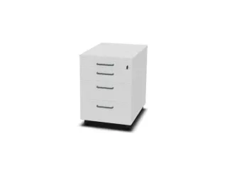 mobiel ladeblok,HxBxD 600x430x600mm,3lade(n),m. beugelgreep,Bl-wit - 2
