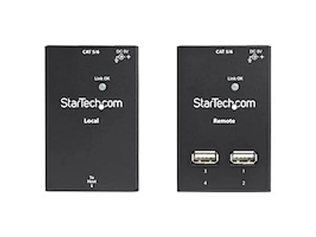 4-Poorts USB 2.0 Extender 40m USB Over Cat5/Cat6 Verlenger