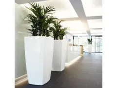 plantenpot,trapeziumvormig,PE,signaalwit,HxBxD 1500x777x777mm,160l