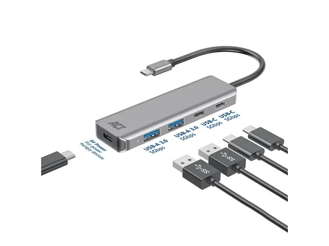 Hub ACT 3.0 USB-C 2x USB-A, 2x USB-C