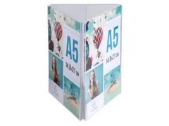 Driehoekige infostaander A5 verticaal