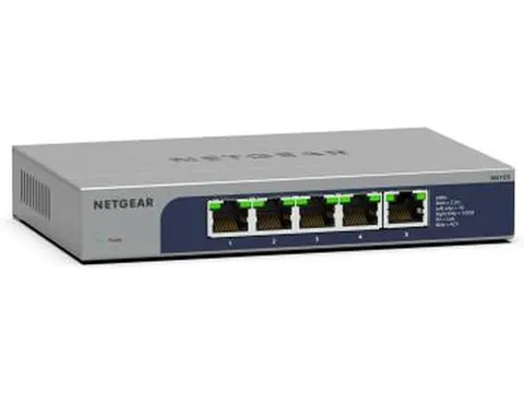 Ms105 Multi Gigabit Switch Standalone 5xRJ45 grijs-blauw unmanaged