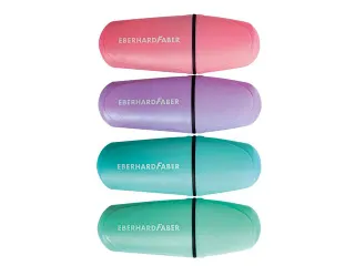 Markeerstift Eberhard Faber mini pastel 4st. op kaart - 2