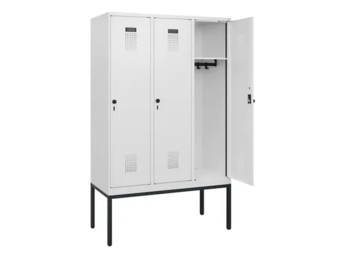 schoollocker,HxBxD 1950x1200x500mm,3vak,vak B 400mm,draaigrendel