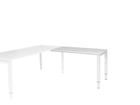 Domino Aanbouw Hoogte Verstelbaar 1200x600mm Wit 25mm Wit