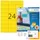 HERMA 4406 Gekleurde etiketten A4 70x37mm Geel 2400 stuks