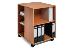 bijzetkast,HxBxD 748x528x592mm,beuken,6niveaus,2 OH