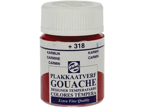 plakkaatverf Extra Fijn flacon van 16 ml, karmijn