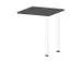 table de rallonge,haut. régl.,HxlxP 720-840x600x600mm,MS-gris foncé
