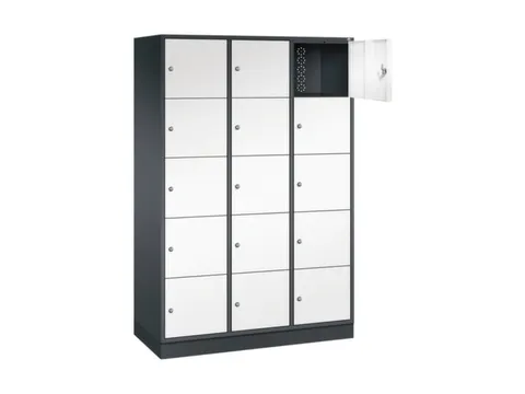 grootvolume-lockersysteem,HxBxD 1950x1220x500mm,3x5vakken,cil.-slot