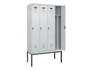 locker voor scheiding van kleding,HxBxD 2120x1200x500mm,4vak - 1
