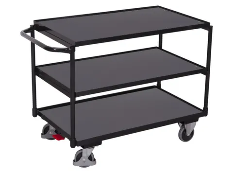 tafelwagen,draagverm. 250kg,3etage(s),laadvl. LxB 985x590mm,houtetage