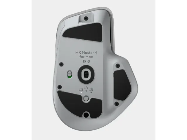 Logitech MX Master 4 draadloze muis 8 knoppen rechts Bluetooth grijs