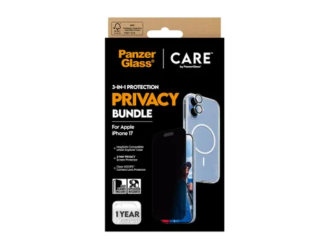 PanzerGlass | CARE by 3-in-1 Flagship Privacy Bundle iPhone 17,