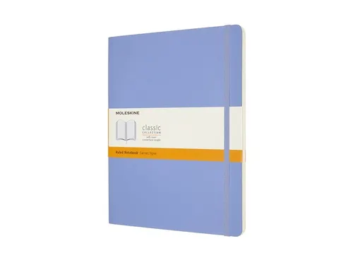 Notitieboek Moleskine XL 190x250mm lijn soft cover hydrangea blue