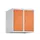 opzetkast,v. locker,2vak.,vak B 250mm,HxBxD 500x500x500mm,vleugeldeur