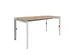 Bureau Linesto N3 hoogte instelbaar 140x80cm honey castello 25mm wit