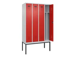 locker voor scheiding van kleding,HxBxD 2120x1200x500mm,4vak