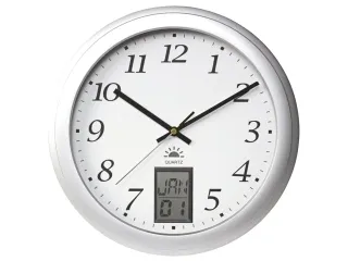 Wandklok Unilux Instinct Ø31cm Zilvergrijs cijferaanduiding - 2