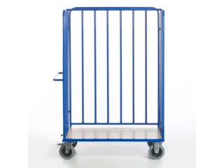 pakketwagen,draagverm. 600kg,laadvl. LxB 1200x770mm,houtetage,RAL5010 - 1