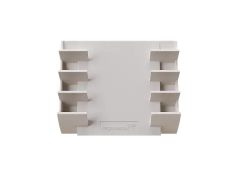 MATTE Glasbord markerhouder magnetisch voor 4 markers Warm Grey