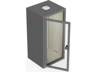 Belcel 003 Akoestische Werkpod Grijs met Ventilatie - 7