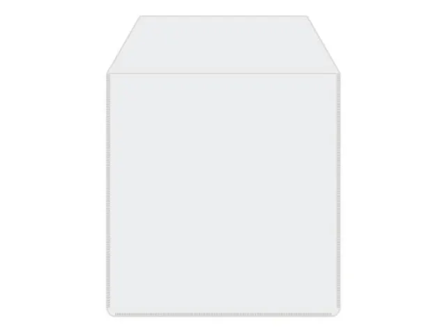 MediaRange Plastic hoezen met zelfklevende achterkant transparant 50st