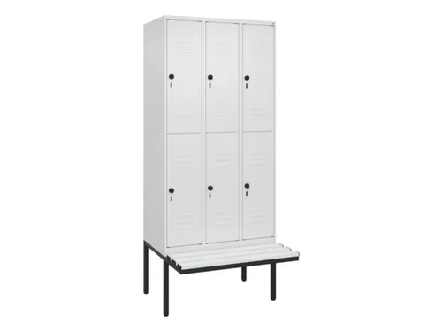 Dubbeldekse dekenkist,HxBxD 2120x900x815mm,3x2vak.,vak B 300mm